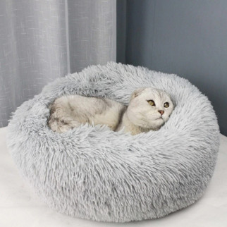М'яка лежанка ліжко для собак та котів RESTEQ 60 см. Лежак для котів. Лежак для собак. Місце сну для кота - Інтернет-магазин спільних покупок ToGether