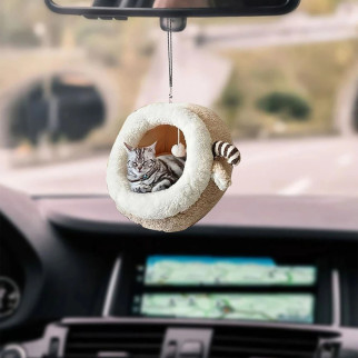 Підвіска на дзеркало 3D Кіт. Брелок на дзеркало заднього виду Кіт. Автомобільна підвіска на дзеркало заднього виду - Інтернет-магазин спільних покупок ToGether