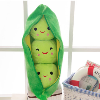 М`яка плюшева іграшка Зелений Горошок RESTEQ 24 см. Плюшевий горошок - Інтернет-магазин спільних покупок ToGether