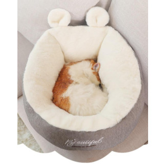 М'яка лежанка ліжко для котів та маленьких собак RESTEQ 52х52х32 см. Лежак для котів. Лежак для собак. Місце сну для кота - Інтернет-магазин спільних покупок ToGether