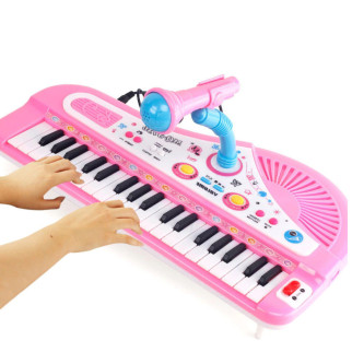 Дитячий синтезатор із мікрофоном. Електросинтезатор для дітей Розвиваюча іграшка синтезатор 37 клавіш - Інтернет-магазин спільних покупок ToGether
