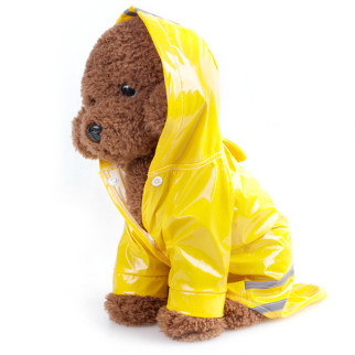 Жовтий дощовик для собаки RESTEQ, розмір XL. Непромокальний дощовик жовтого кольору для собак. Дощовик для свійських тварин - Інтернет-магазин спільних покупок ToGether