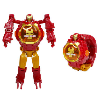 Дитячий годинник-трансформер Залізна людина. Iron Man трансформер і наручний годинник 2 в 1. Годинник іграшка - Інтернет-магазин спільних покупок ToGether