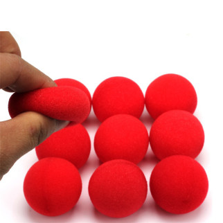 Червоний м'яч-губка для трюків RESTEQ 10 шт. Поролонові кульки для фокусів червоні - Інтернет-магазин спільних покупок ToGether