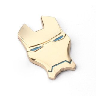 Металева 3д наклейка Залізна людина RESTEQ 6×4 см. Залізна людина металевий стікер Iron Man - Інтернет-магазин спільних покупок ToGether