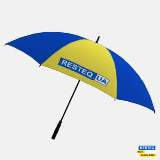 Парасолька у вигляді українського прапора RESTEQ. Парасолька-тростина національна. Велика жовто-блакитна парасолька для двох - Інтернет-магазин спільних покупок ToGether