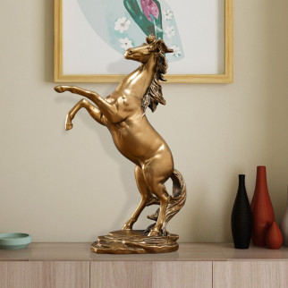 Золота статуетка коня 295 мм. Статуетка Кінь золотий. Кінь на дибах - Інтернет-магазин спільних покупок ToGether