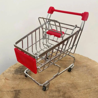 Міні Візок купівельний, муляж, макет візок супермаркетівський маленький для візиток, чеків - Інтернет-магазин спільних покупок ToGether