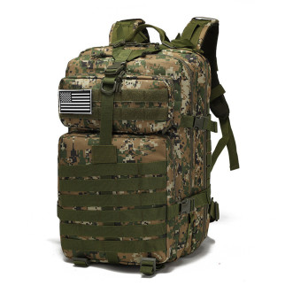 Рюкзак тактичний RESTEQ 45 л, зелений, 28х28х48 см. Армійський рюкзак - Інтернет-магазин спільних покупок ToGether