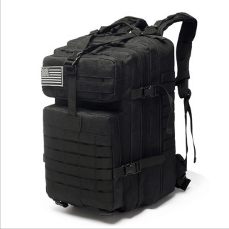 Рюкзак тактичний RESTEQ 45 л, чорний, 28х28х48 см. Армійський рюкзак - Інтернет-магазин спільних покупок ToGether