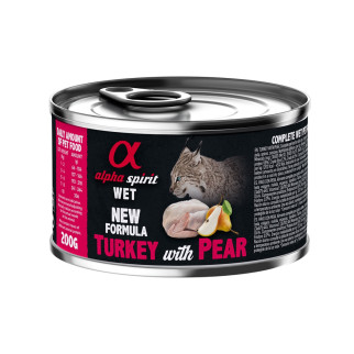 Корм Alpha Spirit Turkey with Pear for Adult Cats вологий з індичкою для дорослих котів 200 гр - Інтернет-магазин спільних покупок ToGether