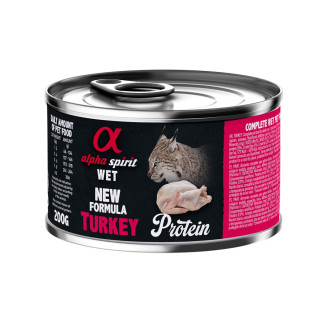 Корм Alpha Spirit Turkey for Adult Cat вологий з індичкою для дорослих котів 200 гр - Інтернет-магазин спільних покупок ToGether