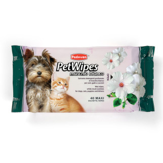 Очищувальні вологі серветки PADOVAN Pet Wipes Muschio Bianco з білим мускусом 40 шт - Інтернет-магазин спільних покупок ToGether