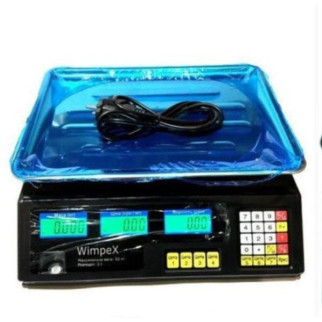 Електронні торгові ваги Wimpex 4V Plus із лічильником ціни 50 кг Чорний (3755) - Інтернет-магазин спільних покупок ToGether