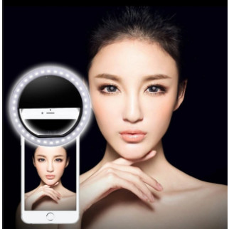 Селфі світлодіодне кільце Selfie Ring Light з USB зарядкою Чорний - Інтернет-магазин спільних покупок ToGether