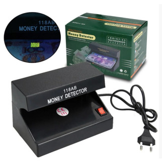 Детектор Валют Money Detector AD-118AB ультрафіолетова лампа для грошей від батарейок АА black (37735) - Інтернет-магазин спільних покупок ToGether