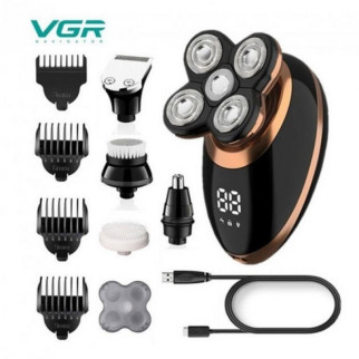 Електробритва VGR V-316 5 в 1, тример для вусів та бороди, акумуляторна чоловіча бритва - Інтернет-магазин спільних покупок ToGether