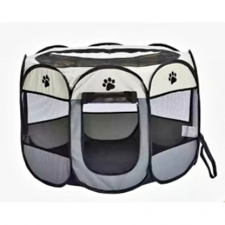 Манеж лежак для собак бежево-сірий  73*73*43 см - Інтернет-магазин спільних покупок ToGether