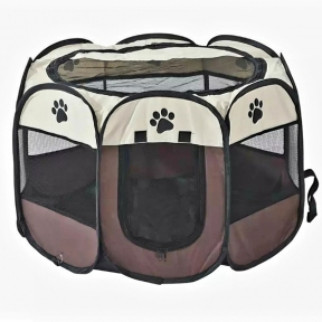 Манеж лежак для собак бежево-коричневий 91*91*58 см - Інтернет-магазин спільних покупок ToGether