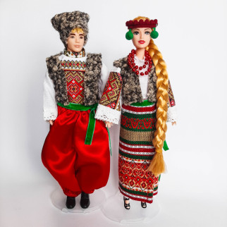Колекційні ляльки в Українському одязі, Українська кукла хендмейд сувеніри ручної роботи, декоративна пара Українців - Інтернет-магазин спільних покупок ToGether