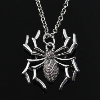 Кулон у вигляді павука, стильний кулон срібний павук 36 мм + ланцюжок, висока якість - Інтернет-магазин спільних покупок ToGether