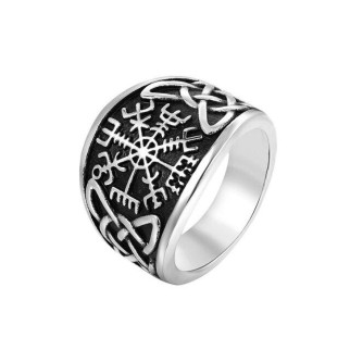Скандинавське кільце оберег руни та срібні стародавні символи для чоловіків, що забезпечують сім'ю здоров'я, регульовані - Інтернет-магазин спільних покупок ToGether