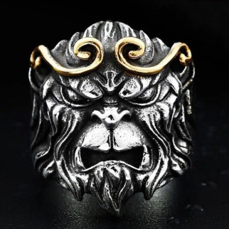 Чоловіча каблучка перстень у вигляді Мавпи Імператора з гри - Король мавп розмір регульований - Інтернет-магазин спільних покупок ToGether