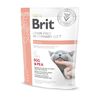 Brit Cat Renal VetDiets - сухий корм для кішок при патології нирок з яйцем і горохом 400г - Інтернет-магазин спільних покупок ToGether