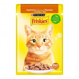 Вологий корм для кішок Friskies NEW індичка в підливі 85 г - Інтернет-магазин спільних покупок ToGether