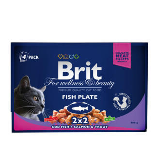 Brit Premium Cat pouch рибна тарілка 400г - Інтернет-магазин спільних покупок ToGether