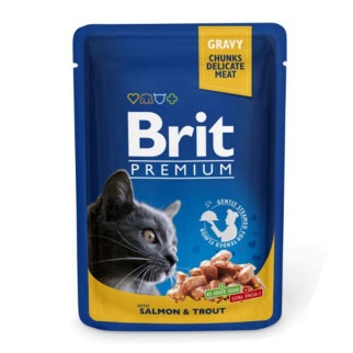 Brit Premium Cat pouch з лососем і фореллю 100г - Інтернет-магазин спільних покупок ToGether