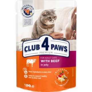 Клуб 4 лапи для котів Преміум яловичина в Желе 100г 4409 1шт - Інтернет-магазин спільних покупок ToGether