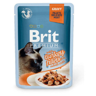 Brit Premium Cat pouch філе індички в соусі 85г - Інтернет-магазин спільних покупок ToGether