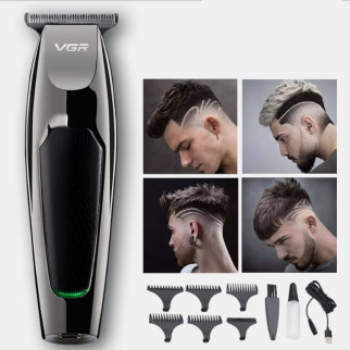 Машинка професійна для стрижки волосся та бороди VGR V030 акумуляторна бездротова - Інтернет-магазин спільних покупок ToGether