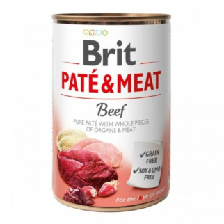 Brit Pate Meat Dog консерва для собак з яловичиною 400г - Інтернет-магазин спільних покупок ToGether