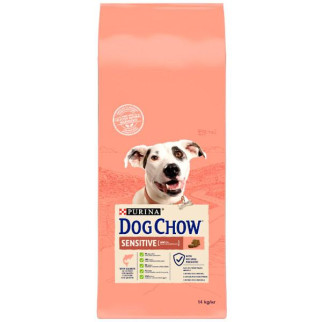 Dog Chow Sensitive корм для собак з лососем 14 кг 488244 - Інтернет-магазин спільних покупок ToGether