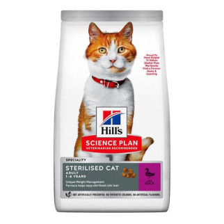 Hills SP Feline Adult Sterilised — Сухий корм із качкою для дорослих стерилізованих кішок 0,3 кг - Інтернет-магазин спільних покупок ToGether