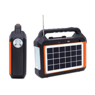 Ліхтар-Power Bank-радіо-блютуз із сонячною панеллю 6V/3W EP-0158 - Інтернет-магазин спільних покупок ToGether