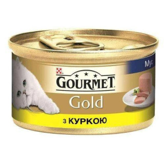 Gourmet Gold Соковита насолода Вологий корм для кішок із куркою 85 г - Інтернет-магазин спільних покупок ToGether