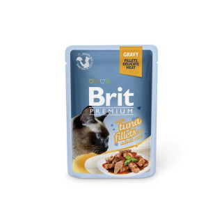 Brit Premium Cat pouch Вологий корм для кішок — філе тунця в желе 85 г - Інтернет-магазин спільних покупок ToGether