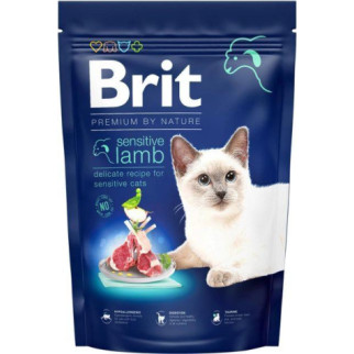 Brit Premium Сухий корм для дорослих кішок із чутливим травленням з ягням 1,5 кг - Інтернет-магазин спільних покупок ToGether