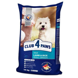 CLUB 4 PAWS Сухий корм для собак малих порід з ягням та рисом 14 кг (-18) - Інтернет-магазин спільних покупок ToGether