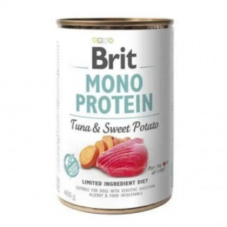 Brit Mono Protein Dog консерви для собак з тунцем і бататом 400 г 9742 - Інтернет-магазин спільних покупок ToGether