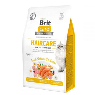Brit Care Cat Grain-Free Haircare Healthy and Shiny Coat сухий корм для кішок 2 кг - Інтернет-магазин спільних покупок ToGether
