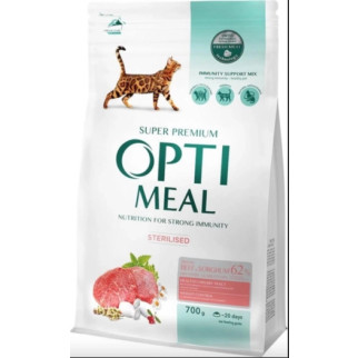Optimeal сухий корм для кішок із високим вмістом яловичини та сорго 0,7 кг - Інтернет-магазин спільних покупок ToGether