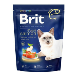 Brit Premium by Nature Cat Adult Salmon Сухий корм для кішок із лососем 300 г - Інтернет-магазин спільних покупок ToGether