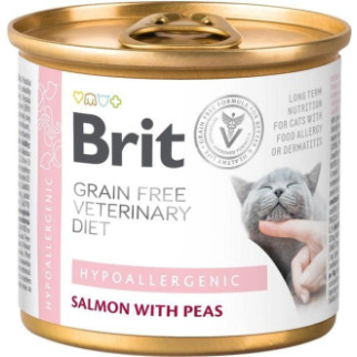 Brit VetDiets Вологий корм консервований для кішок із харчовою алергією й нестерпністю до лососа та - Інтернет-магазин спільних покупок ToGether