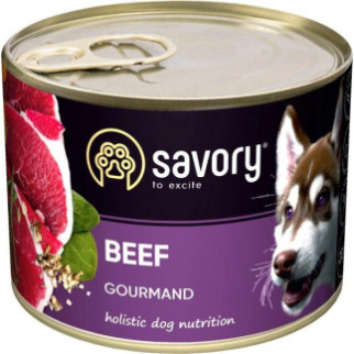 Savory Вологий корм для дорослих собак з яловичиною 200 г - Інтернет-магазин спільних покупок ToGether