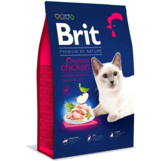 Brit Premium by Nature Cat Sterilised Chicken Сухий корм для стерилізованих кішок із куркою 8 кг - Інтернет-магазин спільних покупок ToGether