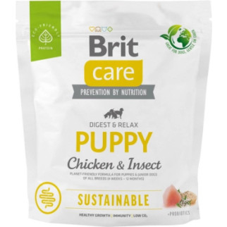 Brit Care Dog Sustainable Puppy Сухий корм для цуценят з куркою й комахами 1 кг - Інтернет-магазин спільних покупок ToGether